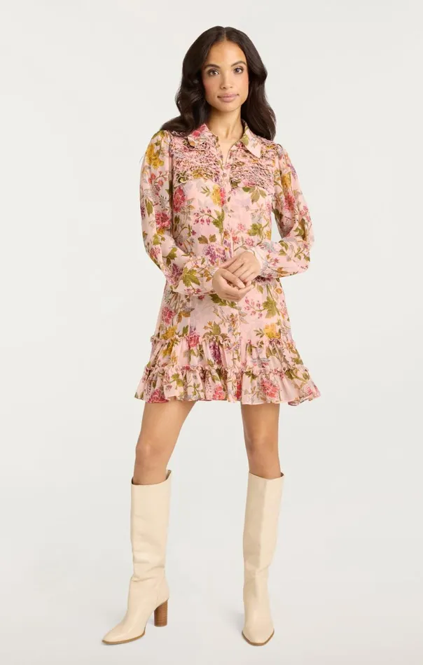 Women Barnes Dress Softpinkmulti Cinq Sept Mini