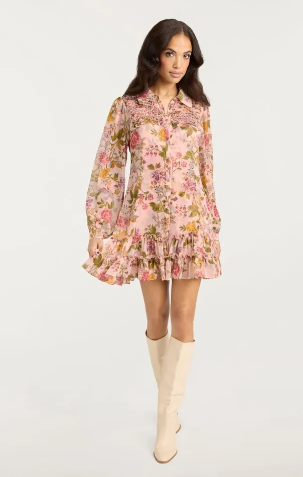 Women Barnes Dress Softpinkmulti Cinq Sept Mini