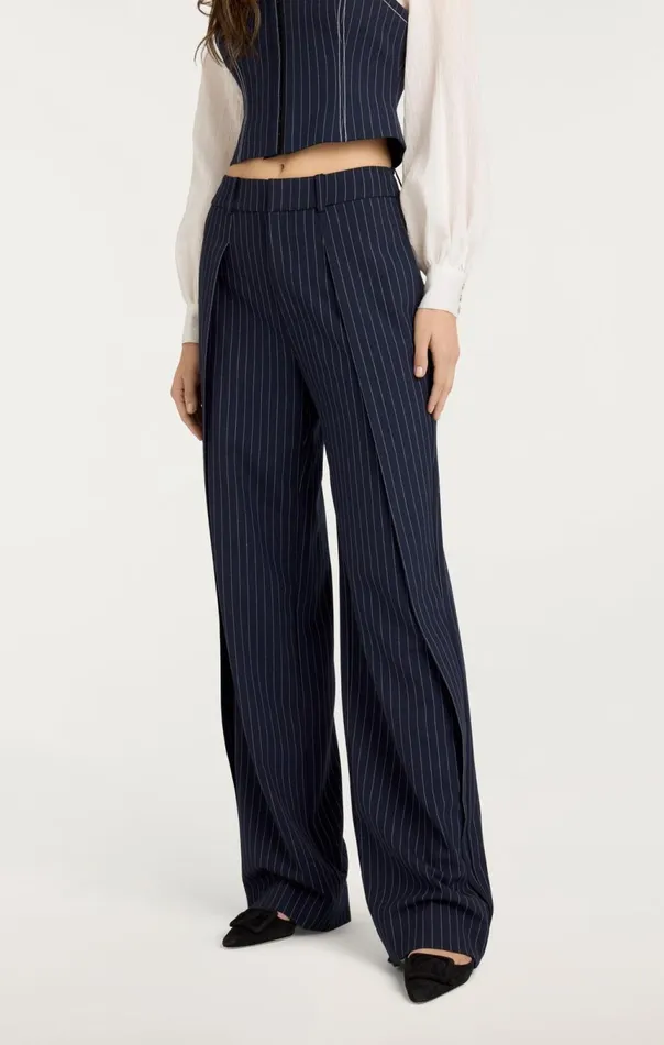 Women Becca Pant Navyivory Cinq Sept Pants