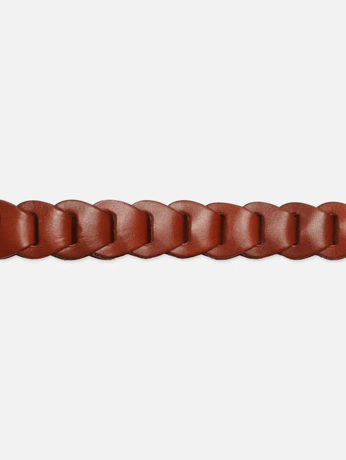 Women Belts FRAME Braided Belt 8212 Whiskey