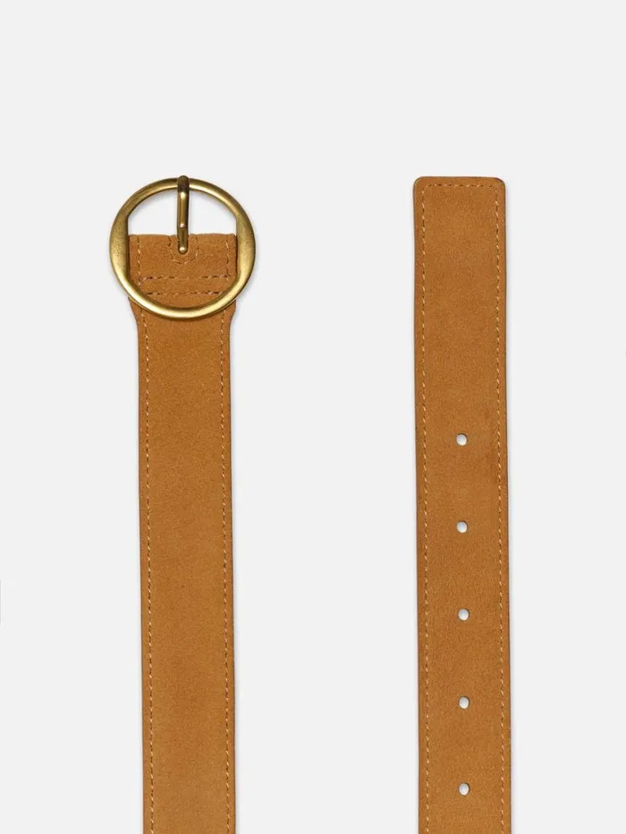 Women Belts FRAME Circle Belt 8212 Tan Suede Women Belts FRAME Circle Belt 8212 Tan Suede