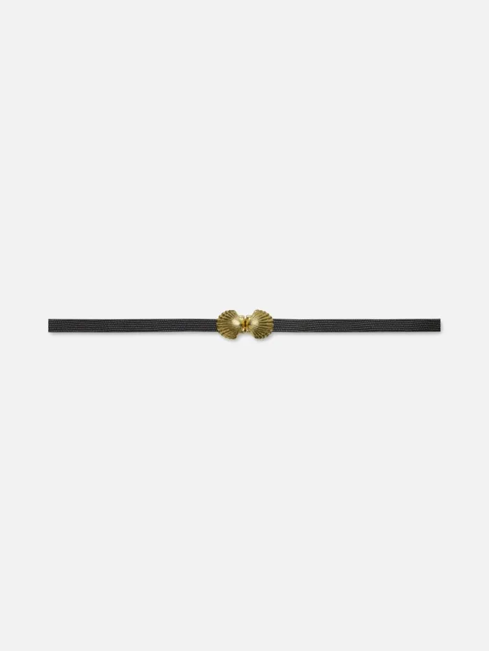 Women Belts FRAME Coquillage Belt 8212 Black