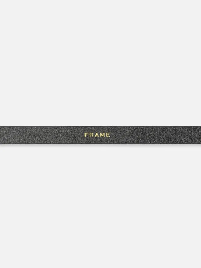 Women Belts FRAME Coquillage Belt 8212 Black