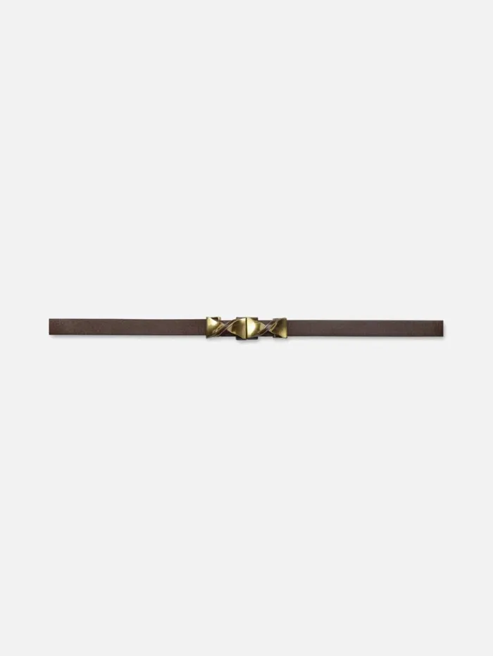Women Belts FRAME Simple Farfalle Belt 8212 Chocolate