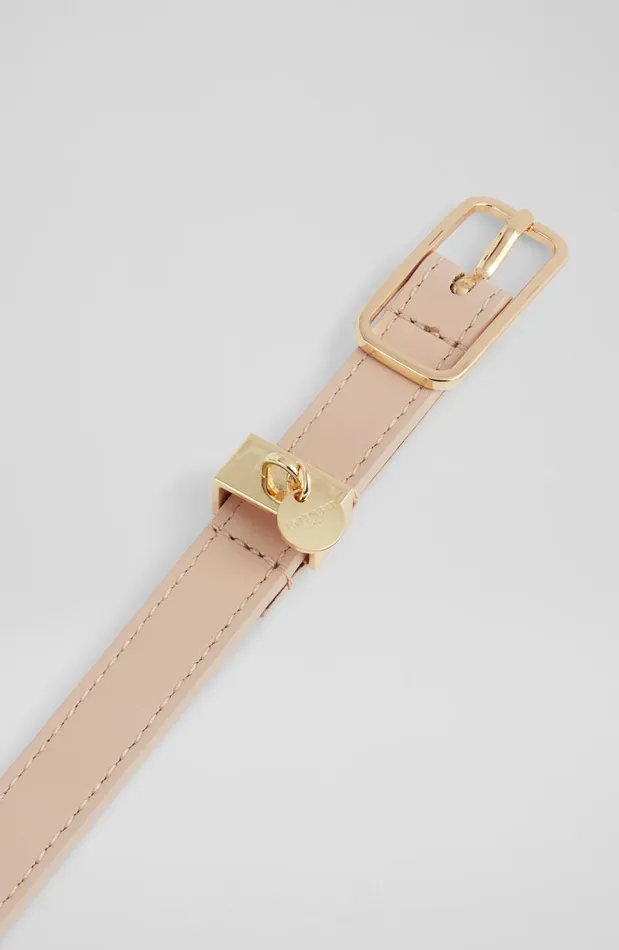 Women Belts LKBennett Molly Fawn Leather Skinny Belt