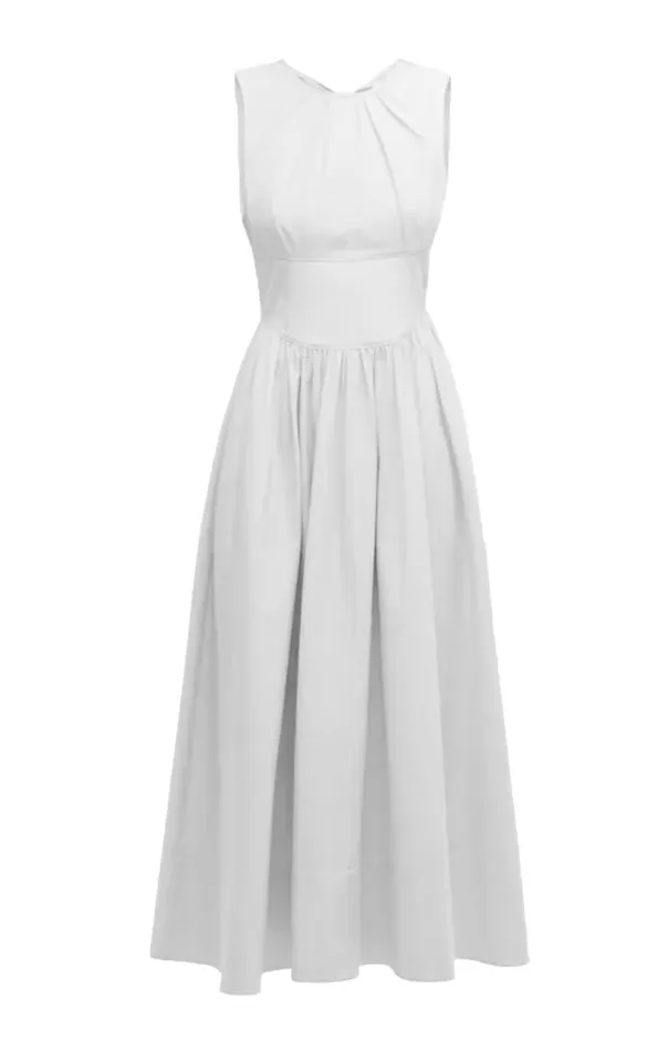 Women Benita Dress White Cinq Sept Midi
