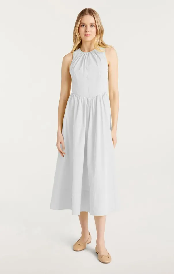 Women Benita Dress White Cinq Sept Midi