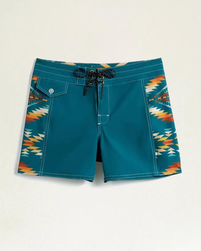 Women BIRDWELL X PENDLETON BIRDIE BOARDSHORTS Turquoise Summerland Pendleton Pants and Shorts Women BIRDWELL X PENDLETON BIRDIE BOARDSHORTS Turquoise Summerland Pendleton Pants and Shorts