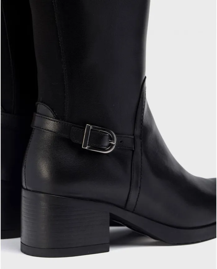 Women Black Elastic Boot Wonders Boots