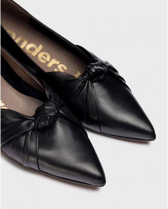 Women Black EUGENIA Ballet Flat Wonders Flat Shoes
