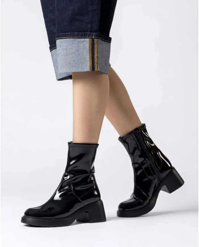 Women Black MAYA Ankle Boot Wonders Ankle Boots