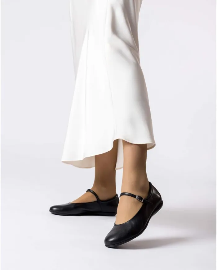 Women Black MONTARI Ballet Flat Wonders Flat Shoes