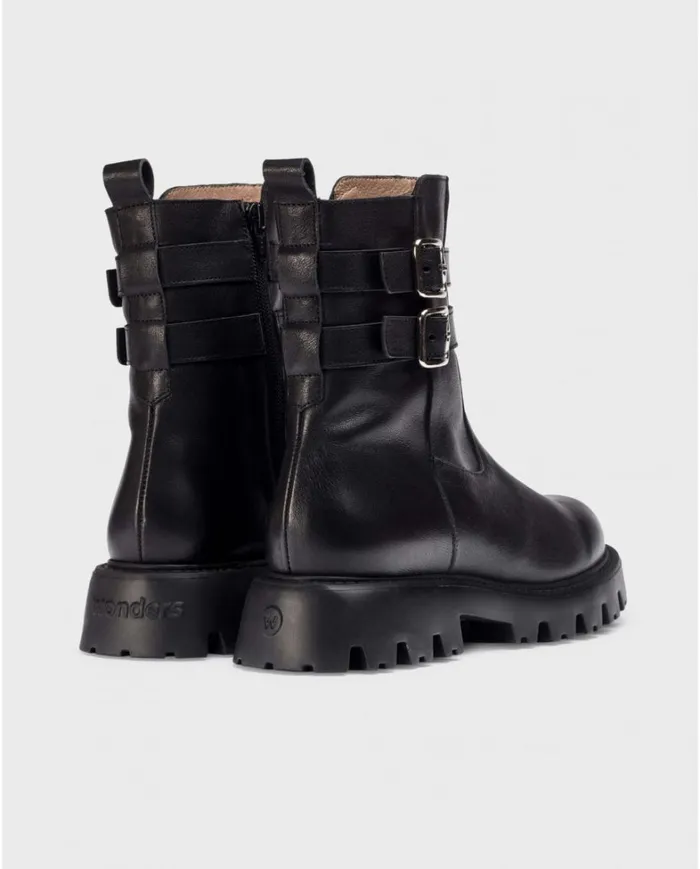 Women Black PURA Ankle Boots Wonders Ankle Boots