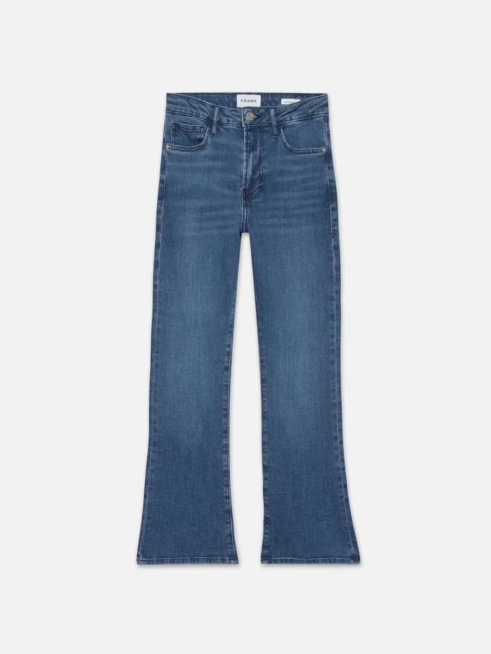 Women Bootcut FRAME Le Crop Mini Boot 8212 Temple