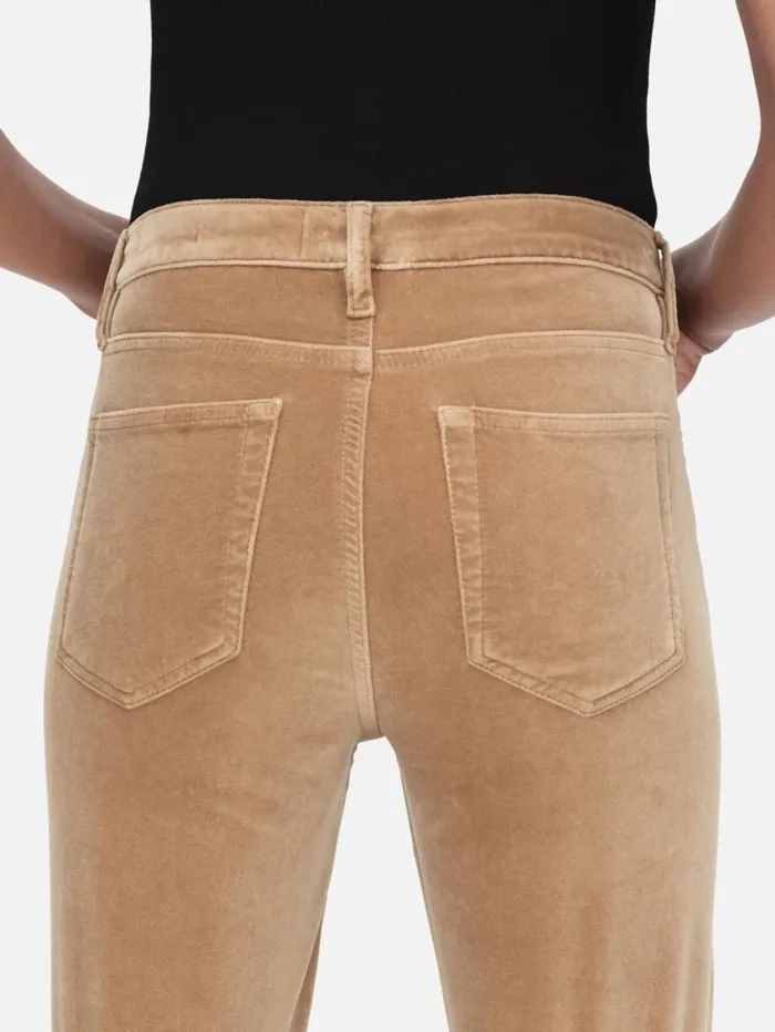 Women Bootcut FRAME Le Crop Mini Boot Velveteen 8212 Camel Women Bootcut FRAME Le Crop Mini Boot Velveteen 8212 Camel