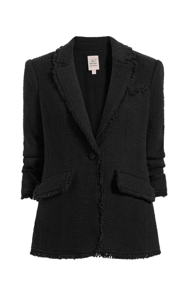 Women Boucle Khloe Blazer Black Cinq Sept Blazers