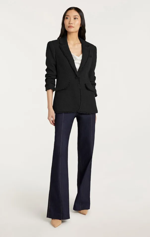 Women Boucle Khloe Blazer Black Cinq Sept Blazers