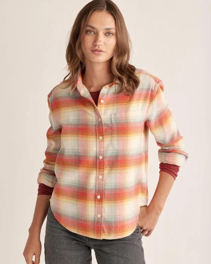 Women BOYFRIEND DOUBLEBRUSHED FLANNEL SHIRT Blueredwood Plaid Pendleton Shirts and Blouses Women BOYFRIEND DOUBLEBRUSHED FLANNEL SHIRT Blueredwood Plaid Pendleton Shirts and Blouses