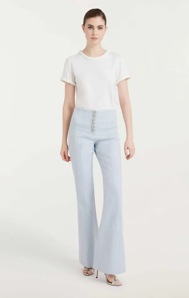 Women Braided Tee White Cinq Sept Tees