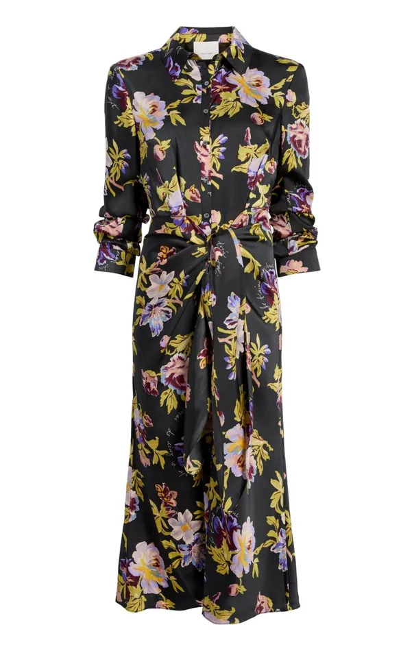 Women Brigitte Floral Jacey Dress Blackmulti Cinq Sept Midi