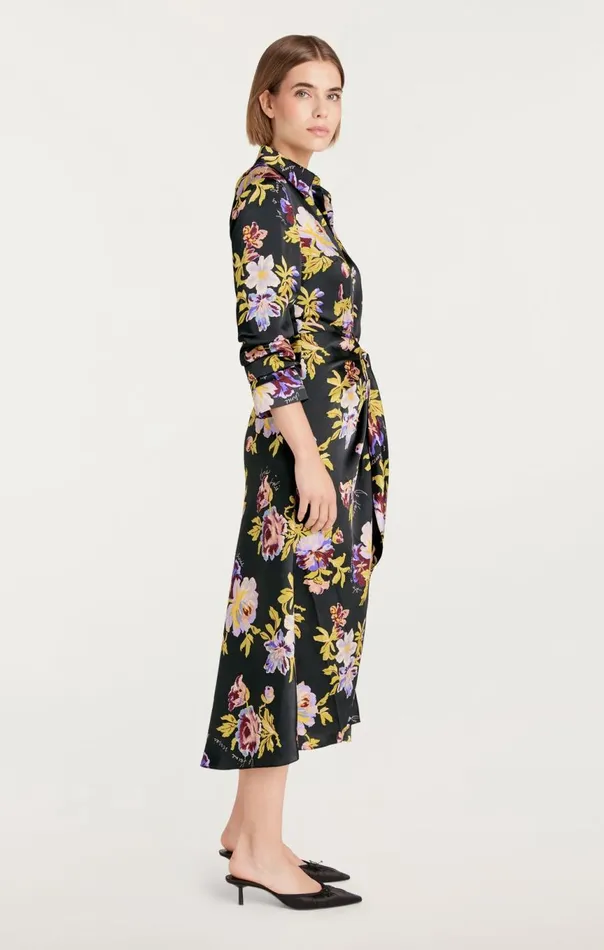 Women Brigitte Floral Jacey Dress Blackmulti Cinq Sept Midi