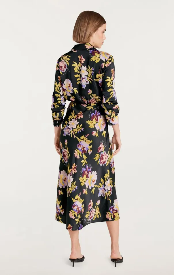 Women Brigitte Floral Jacey Dress Blackmulti Cinq Sept Midi