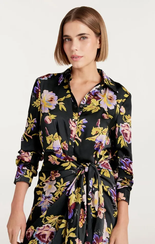 Women Brigitte Floral Jacey Dress Blackmulti Cinq Sept Midi