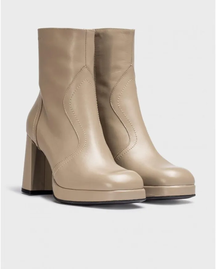 Women Brown LIPA Ankle Boots Wonders Ankle Boots