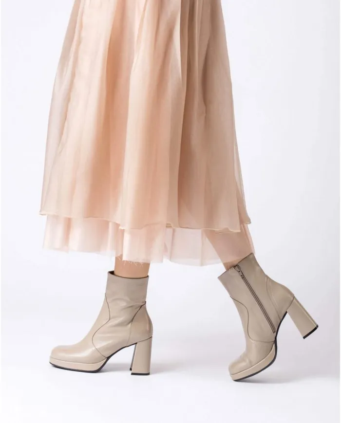 Women Brown LIPA Ankle Boots Wonders Ankle Boots