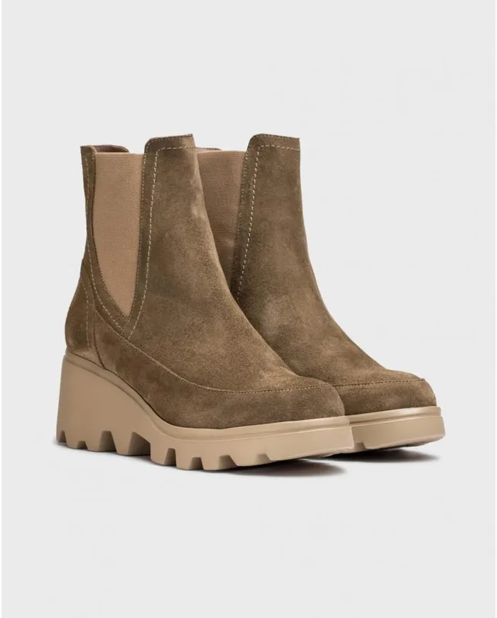 Women Brown MUNICH Ankle Boots Wonders Ankle Boots