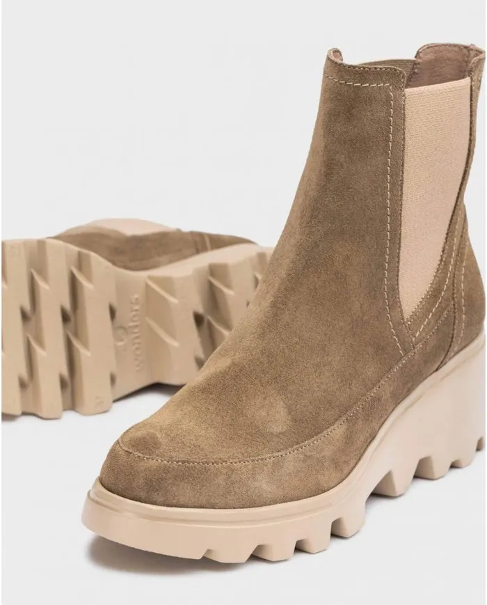 Women Brown MUNICH Ankle Boots Wonders Ankle Boots