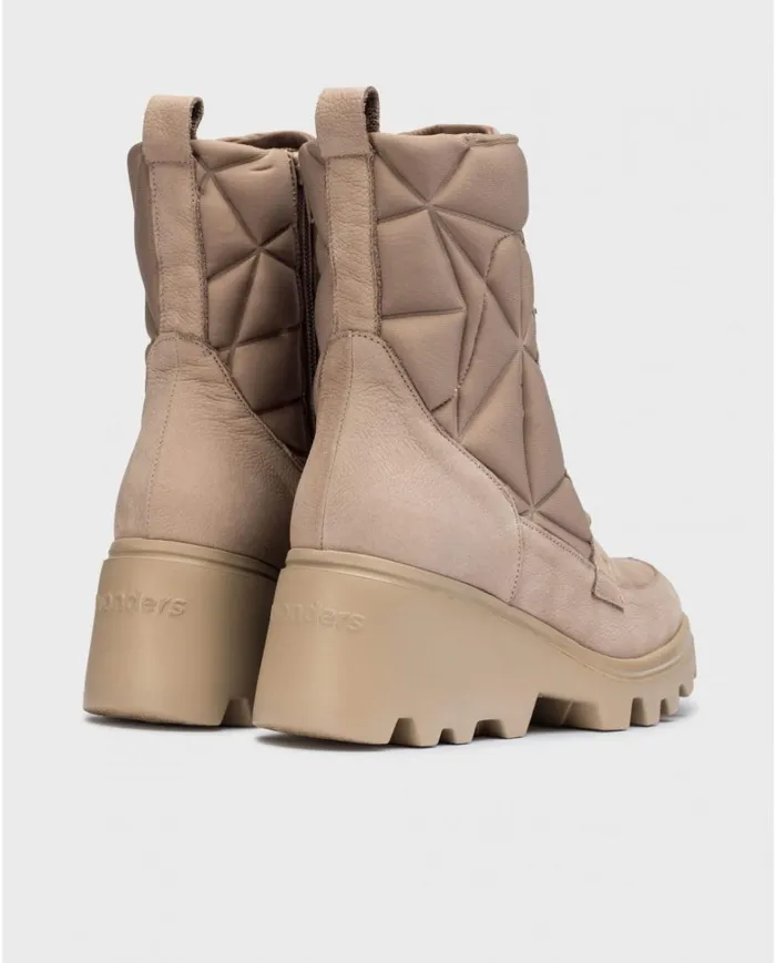 Women Brown SILVER Ankle Boots Wonders Ankle Boots