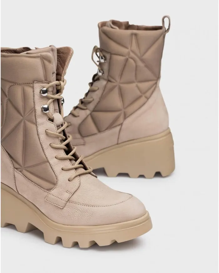 Women Brown SILVER Ankle Boots Wonders Ankle Boots