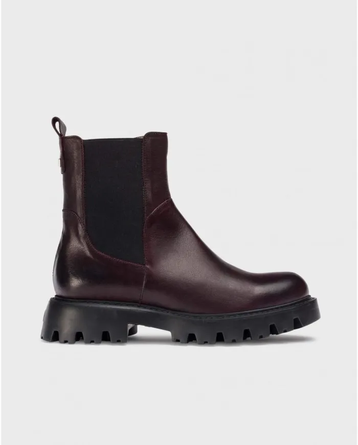 Women Burgundy PURA Ankle Boots Wonders Ankle Boots