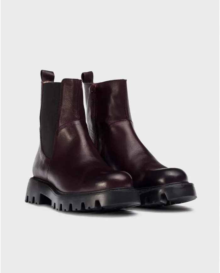 Women Burgundy PURA Ankle Boots Wonders Ankle Boots
