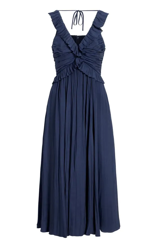 Women Calloway Dress Navy Cinq Sept Midi