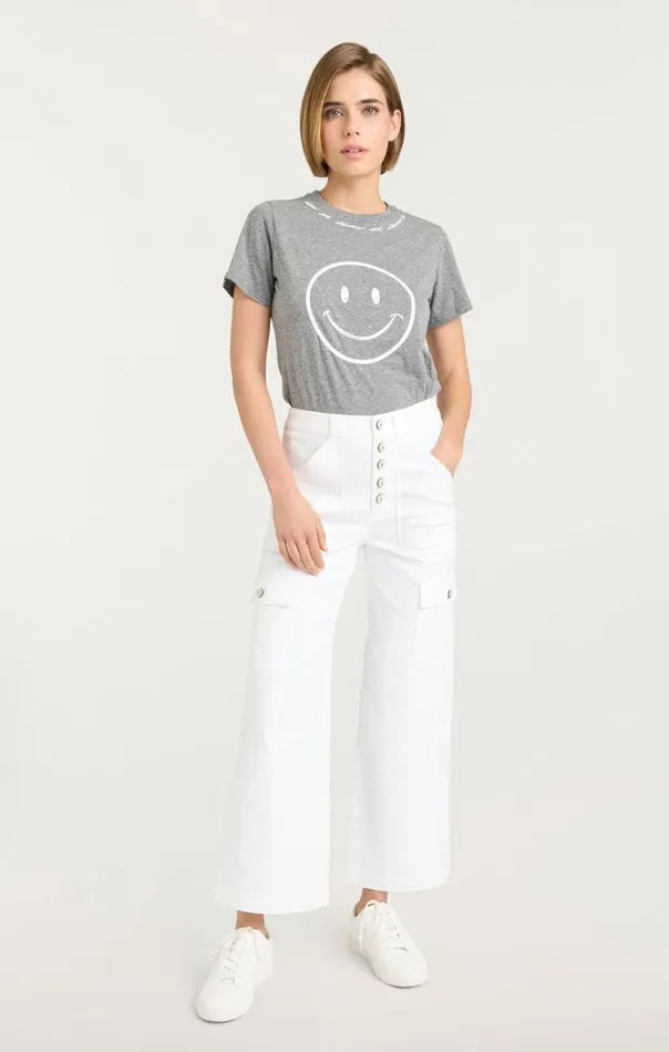 Women Cargo Benji Pant White Cinq Sept Pants