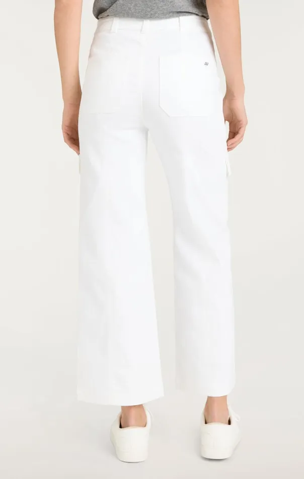 Women Cargo Benji Pant White Cinq Sept Pants
