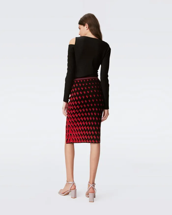 Women Cassiopeia Skirt Bird Weave Pink Gradient DVF Skirts