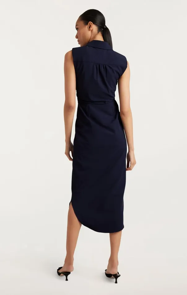 Women Catalina Dress Navy Cinq Sept Midi