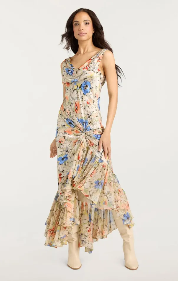 Women Ciara Dress Ivorymulti Cinq Sept Cocktail and Evening