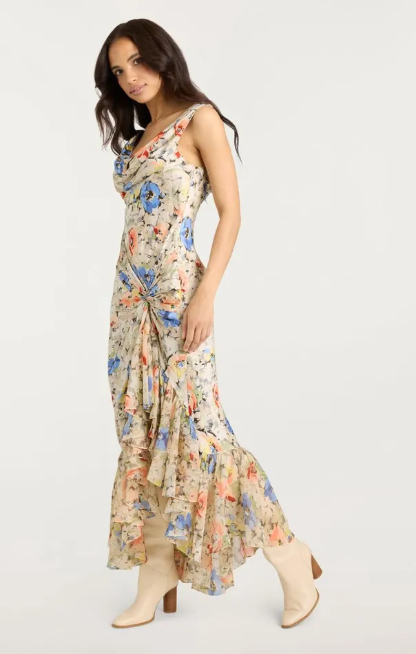 Women Ciara Dress Ivorymulti Cinq Sept Cocktail and Evening