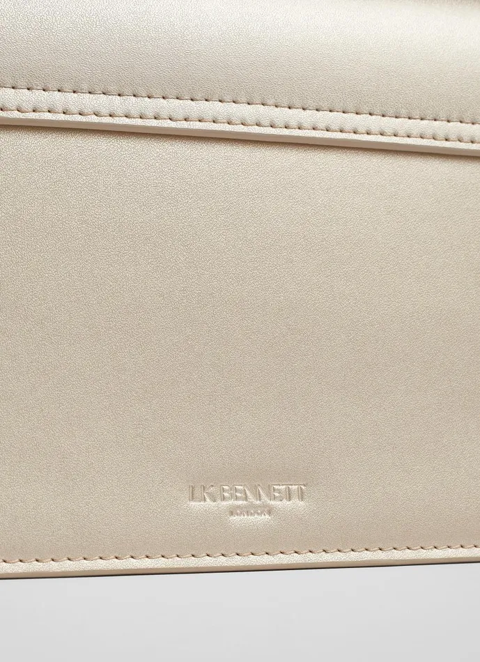 Women Clutch Bags LKBennett Dolly Gold Leather Clutch Bag Women Clutch Bags LKBennett Dolly Gold Leather Clutch Bag