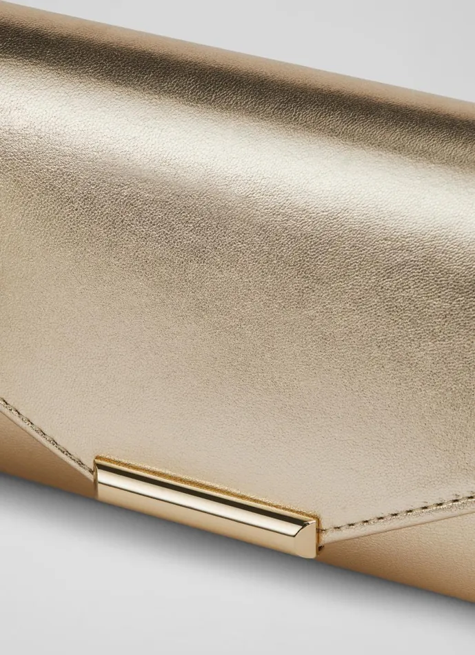 Women Clutch Bags LKBennett Lucille Champagne Clutch Bag Women Clutch Bags LKBennett Lucille Champagne Clutch Bag