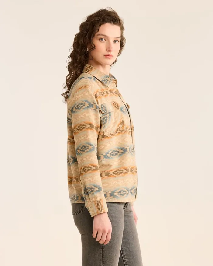 Women COASTLINE OVERSHIRT Tan Multi Mesilla Pendleton Shirts and Blouses