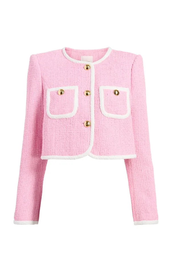 Women Contrast Auden Jacket Flamingowhite Cinq Sept Jackets