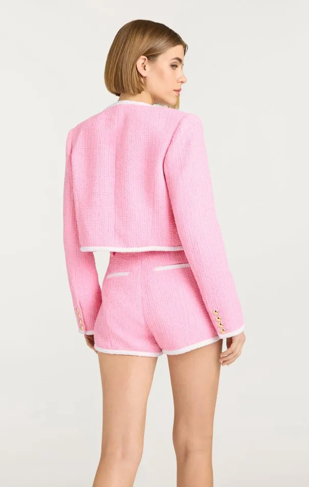Women Contrast Auden Jacket Flamingowhite Cinq Sept Jackets