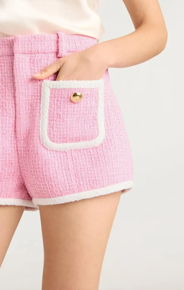 Women Contrast Auden Short Flamingowhite Cinq Sept Shorts