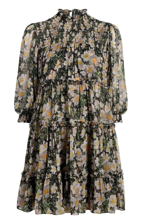 Women Cosmo Flowers Olive Dress Blacklondonfog Cinq Sept Mini