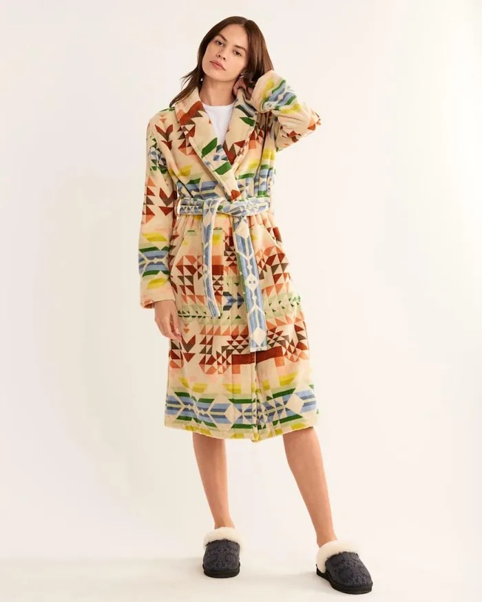 Women COTTON TERRY VELOUR ROBE Opal Springs Multi Pendleton Bathrobes and Pajamas Women COTTON TERRY VELOUR ROBE Opal Springs Multi Pendleton Bathrobes and Pajamas